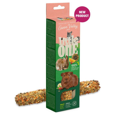 Mealberry Little One "Green valley" Fully edible grain free stick for small mammals with fruit 180 g