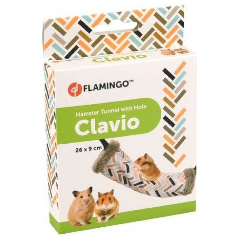 Flamingo tunelis grauzējiem Clavio Mix 26x9x9 cm