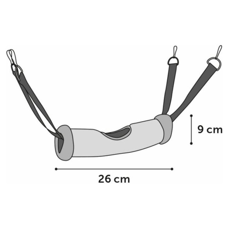Flamingo tunelis grauzējiem Clavio Mix 26x9x9 cm