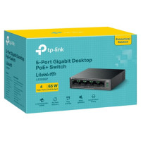 Tp-Link Switch|TP-LINK|LS105GP|Desktop/pedestal|5x10Base-T / 100Base-TX / 1000Base-T|PoE+ ports 4|LS105GP