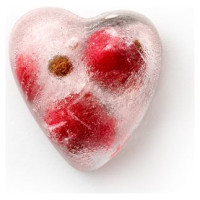 Brabantia LEKUE ledus kubiņu veidne sirds formas ar vāku, red - 882326