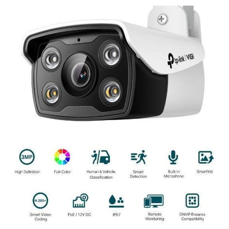 Tp-Link NET CAMERA BULLET H.264 3MP/VIGI C330(6MM) TP-LINK