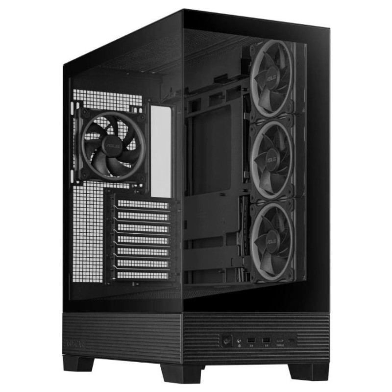 Asus Case|ASUS|ASUS A31 PLUS Case|MidiTower|Case product features Transparent panel|ATX|BTX|MicroATX|MiniITX|Colour Black|A31PLUSTGARGBBLACK