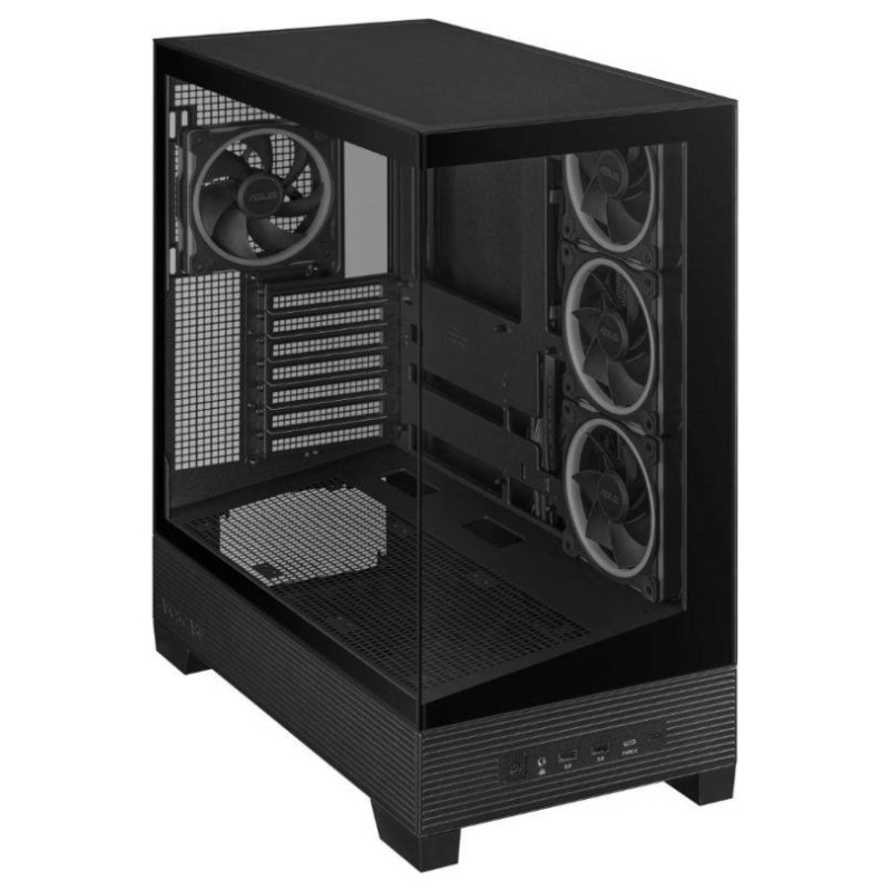 Asus Case|ASUS|ASUS A31 PLUS Case|MidiTower|Case product features Transparent panel|ATX|BTX|MicroATX|MiniITX|Colour Black|A31PLUSTGARGBBLACK