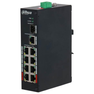 Dahua Switch|DAHUA|PFS3110-8ET-96-V2|PoE ports 8|96 Watts|DH-PFS3110-8ET-96-V2