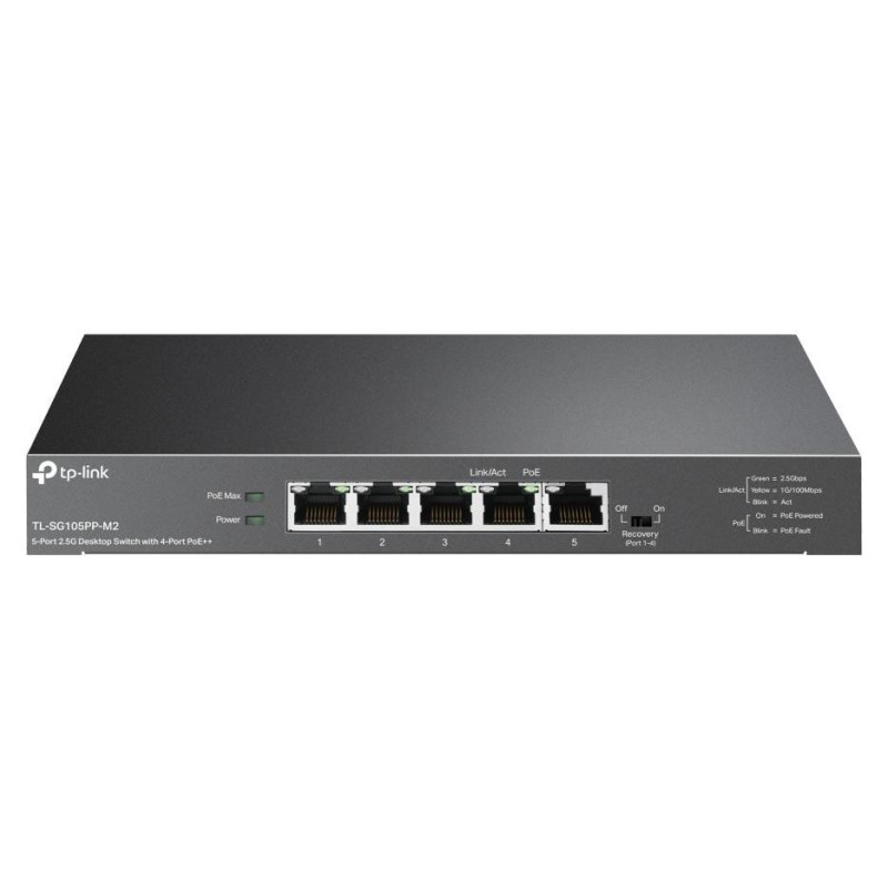 Tp-Link Switch|TP-LINK|TL-SG105PP-M2|Desktop/pedestal|5x2.5GbE|TL-SG105PP-M2