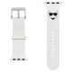Karl Lagerfeld Silicone Choupette Heads Strap for Apple Watch 38/40/41mm - White