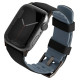 Uniq Linus Apple Watch Series 4/5/6/7/8/SE/SE2/Ultra strap 42/44/45mm. Airosoft Silicone black/midnight black