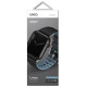 Uniq Linus Apple Watch Series 4/5/6/7/8/SE/SE2/Ultra strap 42/44/45mm. Airosoft Silicone black/midnight black