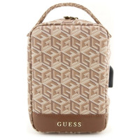 Guess GUHBHGCFSEW Organizer bag - brown GCube Stripe