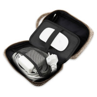 Guess GUHBHGCFSEW Organizer bag - brown GCube Stripe