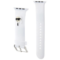 Karl Lagerfeld 3D Rubber Karl Head strap for Apple Watch 38/40/41mm - white