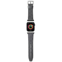 Karl Lagerfeld Saffiano Monogram strap for Apple Watch 42/44/45/49mm - silver
