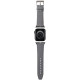 Karl Lagerfeld Saffiano Monogram strap for Apple Watch 42/44/45/49mm - silver