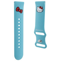 Hello Kitty Silicone Kitty Head strap universal 22mm - blue