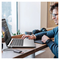 Ugreen [RETURNED ITEM] Ugreen CM401 USB C 5Gb/s SD/TF card reader - gray