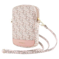 Guess Zip GCube Bottom Stripe phone bag - pink