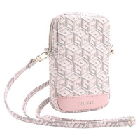 Guess Zip GCube Bottom Stripe phone bag - pink