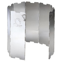 Meva Wind shield for a camping stove burner - silver