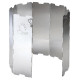 Meva Wind shield for a camping stove burner - silver