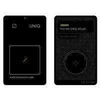 Uniq NFC locator Atlas gray/graphite Uniq-ATLASCARDTRK-GRAPHITE