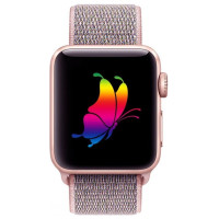 Tech-Protect Nylon Strap for Apple Watch 4 / 5 / 6 / 7 / 8 / 9 / SE (38/40/41 mm) - Pink