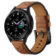 Tech-Protect Leather Strap for Samsung Galaxy Watch 4 / 5 / 5 Pro / 6 / 7 / FE - Brown