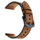 Tech-Protect Leather Strap for Samsung Galaxy Watch 4 / 5 / 5 Pro / 6 / 7 / FE - Brown
