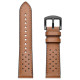 Tech-Protect Leather Strap for Samsung Galaxy Watch 4 / 5 / 5 Pro / 6 / 7 / FE - Brown