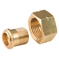 Meva Reduction adapter from a gas cylinder 21.8mm L - 3/8" L