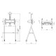 Neomounts TV SET ACC FLOOR STAND/32-65" NS-M1500WHITE NEOMOUNTS