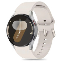 Tech-Protect Silicone Strap for Samsung Galaxy Watch 4 / 5 / 5 Pro / 6 / 7 / FE - Beige