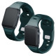 3Mk Protection 3mk Silicone Watch Strap for Apple Watch 42 / 44 / 45 / 49 mm - green