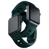 3Mk Protection 3mk Silicone Watch Strap for Apple Watch 42 / 44 / 45 / 49 mm - green
