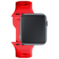 3Mk Protection 3mk Silicone Watch Strap for Apple Watch 42 / 44 / 45 / 49 mm - red