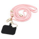 Hello Kitty Patch & Kitty Head Charm Universal Phone Lanyard - Pink