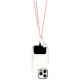 Hello Kitty Patch & Kitty Head Charm Universal Phone Lanyard - Pink