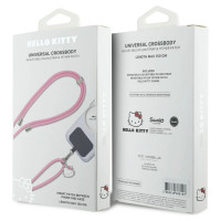 Hello Kitty Patch & Kitty Head Charm Universal Phone Lanyard - Pink