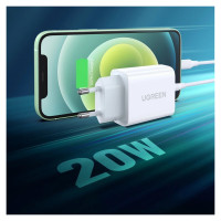 Ugreen USB charger Power Delivery 3.0 Quick Charge 4.0+ 20W 3A white (60450)