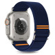 Tech-Protect Nylon Slip Strap for Apple Watch 44 / 45 / 46 / 49 mm - Navy Blue