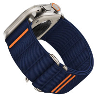 Tech-Protect Nylon Slip Strap for Apple Watch 44 / 45 / 46 / 49 mm - Navy Blue