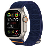 Tech-Protect Nylon Slip Strap for Apple Watch 44 / 45 / 46 / 49 mm - Navy Blue