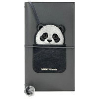 Nimmy Big Eyed Pet 2.0 Panda 2-in-1 Notebook + Pen Set - Black