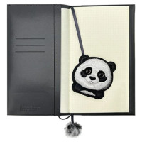 Nimmy Big Eyed Pet 2.0 Panda 2-in-1 Notebook + Pen Set - Black