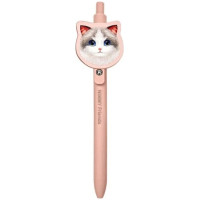 Nimmy 2in1 notebook + pen pink Big Eyed Pet 2.0 Cat set