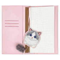 Nimmy 2in1 notebook + pen pink Big Eyed Pet 2.0 Cat set