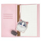 Nimmy 2in1 notebook + pen pink Big Eyed Pet 2.0 Cat set