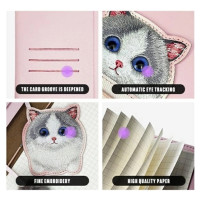 Nimmy 2in1 notebook + pen pink Big Eyed Pet 2.0 Cat set