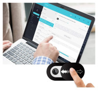 Tech-Protect Cam Fit+ 3-pack laptop camera cover - black