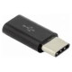 Sbox Micro USB 2.0 F. -> TYPE C M. Black AD.USB-C B